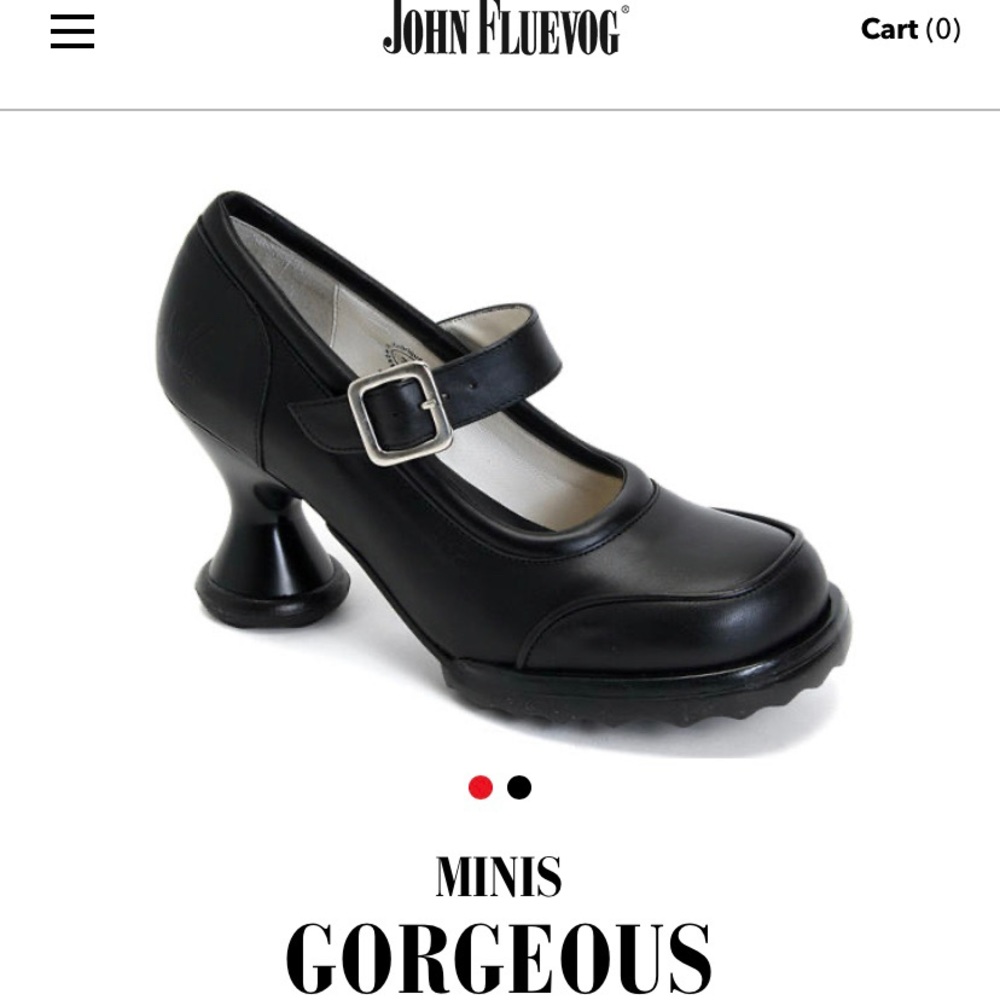 John Fluevog Mini Mary Jane in Black